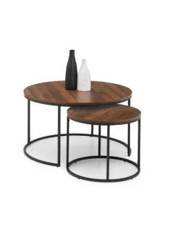 Julian Bowen Bellini Round Nesting Coffee Table (50 x 80 x 80 cm)