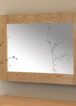 Julian Bowen Brown Marlborough Wall Mirror (70 x 100 x 2cm)