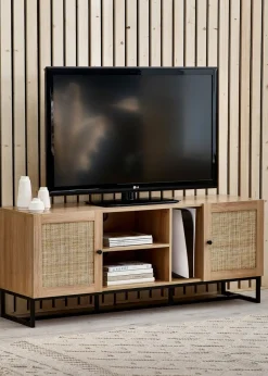 Julian Bowen Brown Padstow Tv Unit (60 x 150 x 40cm)