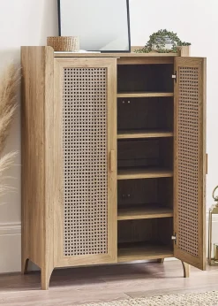 Julian Bowen Brown Sydney Shoe Cupboard