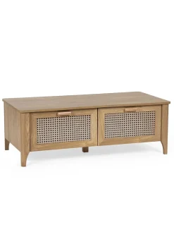 Julian Bowen Brown Sydney 2 Drawer Coffee Table (42 x 120 x 60cm)