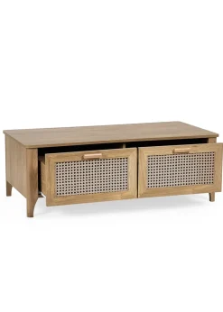 Julian Bowen Brown Sydney 2 Drawer Coffee Table (42 x 120 x 60cm)