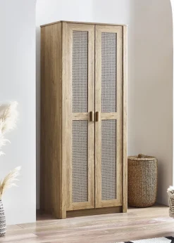 Julian Bowen Brown Sydney 2 Door Wardrobe (202 x 88 x 55cm)