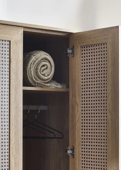 Julian Bowen Brown Sydney 2 Door Wardrobe (202 x 88 x 55cm)