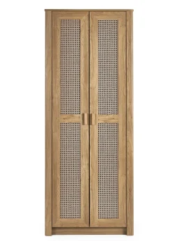 Julian Bowen Brown Sydney 2 Door Wardrobe (202 x 88 x 55cm)