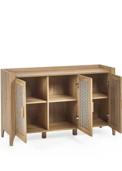 Julian Bowen Brown Sydney 3 Door Sideboard (75 x 120 x 41cm)