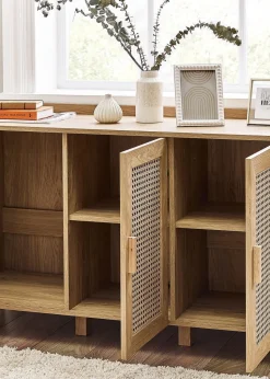 Julian Bowen Brown Sydney 3 Door Sideboard (75 x 120 x 41cm)