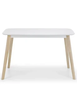 Julian Bowen Casa Rectangular Dining Table White/Oak (75 x 80 x 120cm)