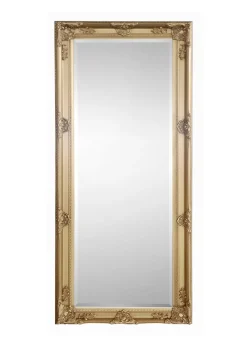Julian Bowen Gold Palais Lean To Dress Mirror (170 x 70 x 6cm)