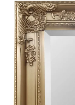 Julian Bowen Gold Palais Lean To Dress Mirror (170 x 70 x 6cm)
