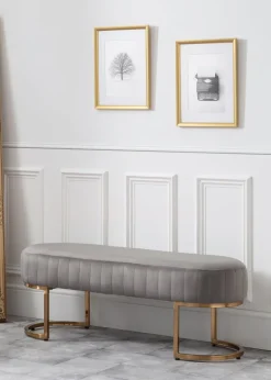 Julian Bowen Harrogate Velvet Bench (42 x 117.5 x 42.5 cm)