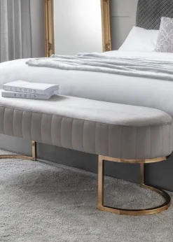 Julian Bowen Harrogate Velvet Bench (42 x 117.5 x 42.5 cm)