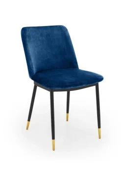 Julian Bowen Set Of 2 Delaunay Velvet Dining Chairs (83 x 50 x 59 cm)