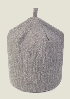 Kaikoo Dove Grey Boucle Beanbag