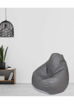 Kaikoo Grey Faux Leather Tear Drop