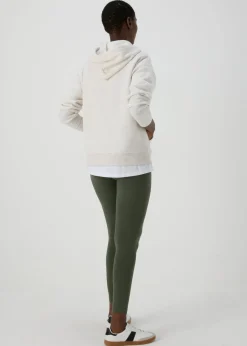 Khaki Cotton Leggings