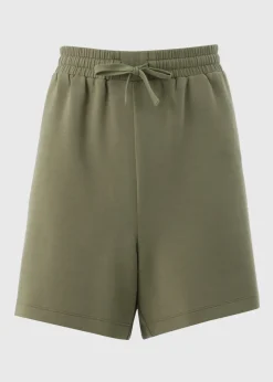 Khaki Super Soft Co Ord Shorts