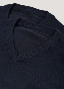 Kids 2 Pack Navy V-Neck School Jumpers (3-13yrs)