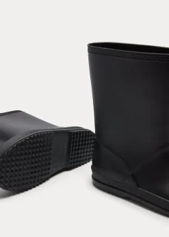 Kids Black PVC Wellies (Younger 10-Older 6)