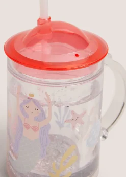 Kids Multicolour Mermaid Glitter Tumbler