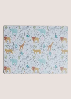 Kids Multicolour Safari Padded Placemat