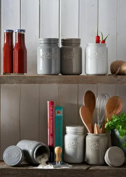 Kilner Set of 3 Ceramic Storage Jars Morning Mist