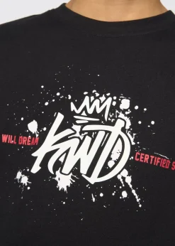 Kings Will Dream Black Paintsplat T Shirt (7-14 yrs)