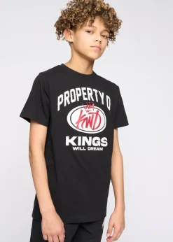 Kings Will Dream Black Prop T-Shirt (7-14 yrs)