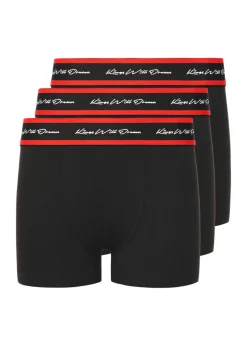 Kings Will Dream Black Scriptband 3pk Boxers (7-14 yrs)