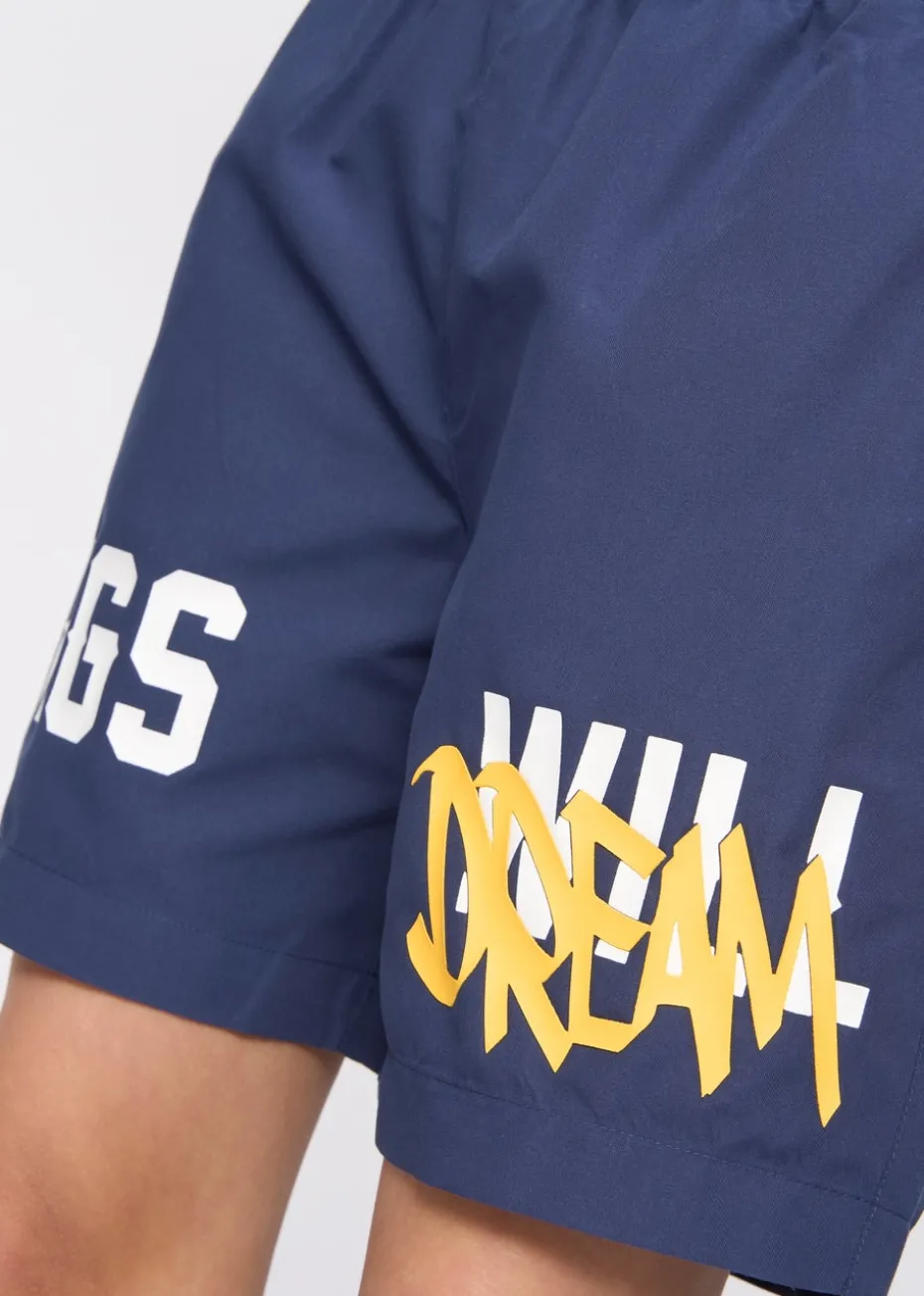 Kings Will Dream Navy Tagged Swim Shorts (7-14 yrs)