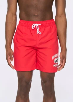 Kings Will Dream Red Prop Swim Shorts