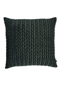Laurence Llewelyn-Bowen Amory Velvet Green Filled Cushion (43cm x 43cm)