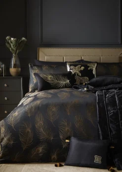 Laurence Llewelyn-Bowen Dandy Jacquard Black Duvet Cover Set