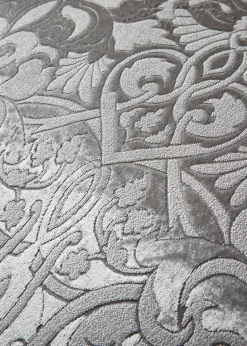 Laurence Llewelyn-Bowen Firenza Velvet Silver Duvet Cover Set