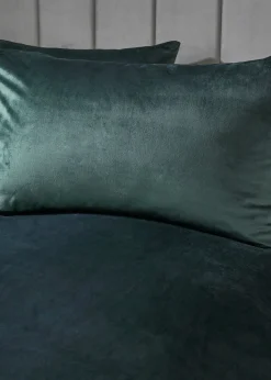 Laurence Llewelyn-Bowen Montrose Velvet Green Duvet Cover Set