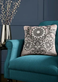 Laurence Llewelyn-Bowen Romilly Natural Filled Cushion (43cm x 43cm)