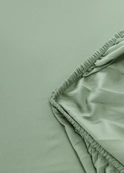 Light Green Super Soft Fitted Bed Sheet & Pillowcase Bundle