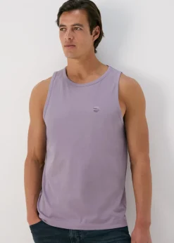 Lilac  Jersey Ringer Vest