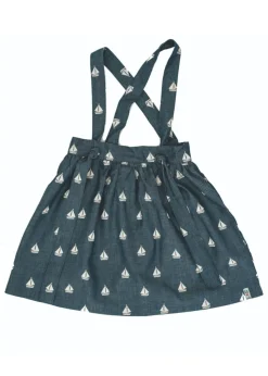 Lilly & Sid Grey Sailing Boat Bracer Skirt (3-8 Years)