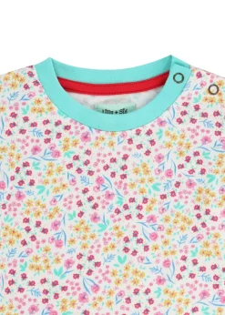 Lilly & Sid Multi Mini Floral Print Top & Short Set (0- 24 Months)