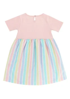 Lilly & Sid Multicoloured Lilly & Deckchair Stripe Print Dress (0-8 Years)