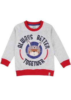Lilly & Sid Multicoloured Always Better Together Slogan Print Sweatshirt (0-8 Years)