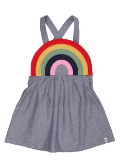 Lilly & Sid Multicolour Rainbow Stripe Print Dress (0-4 Years)