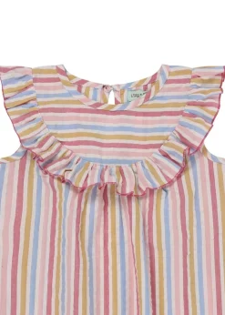 Lilly & Sid Multicoloured Candy Stripe Print Dress (3-8 Years)