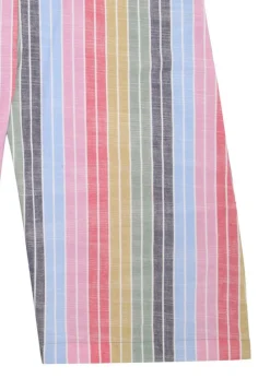 Lilly & Sid Multicoloured Rainbow Stripe Print Jumpsuit (24 Months- 8 Years)