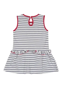 Lilly & Sid Multicoloured Swan Applique Dress (24 Months- 8 Years)