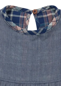 Lilly & Sid Navy Check Print Dress (0-8 Years)