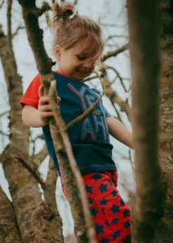 Lilly & Sid Navy Yeah Slogan Print T-Shirt (24 Months- 8 Years)