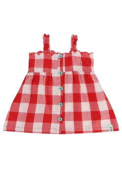 Lilly & Sid Red Gingham Print Dress & Short Set (0-8 Years)