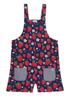 Lilly & Sid Red Strawberry Print Dungarees (0-8 Years)
